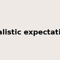 realistic expectation是什么意思