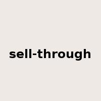 sell-through是什么意思