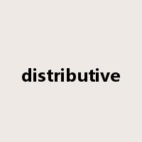 distributive是什么意思