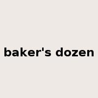 baker's dozen是什么意思