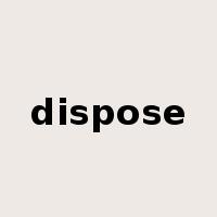 dispose是什么意思