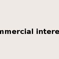 commercial interests是什么意思