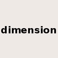 dimension是什么意思