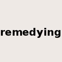 remedying是什么意思