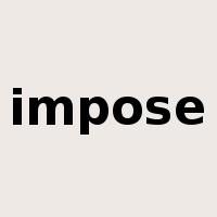 impose是什么意思
