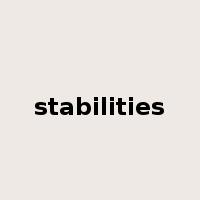 stabilities是什么意思