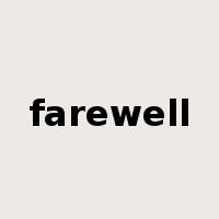 farewell是什么意思