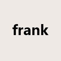 frank是什么意思