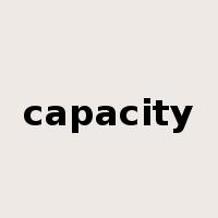 capacity是什么意思