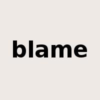 blame是什么意思