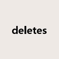 deletes是什么意思