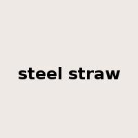 steel straw是什么意思