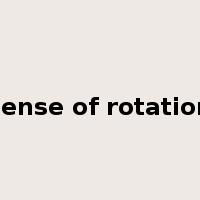 sense of rotation是什么意思