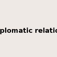 diplomatic relation是什么意思