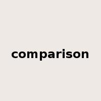 comparison是什么意思