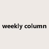 weekly column是什么意思