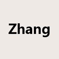 Zhang是什么意思