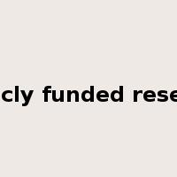 publicly funded research是什么意思