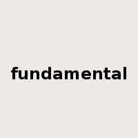 fundamental是什么意思