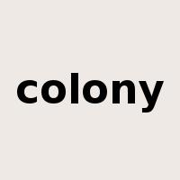 colony是什么意思