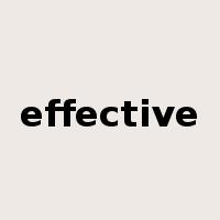 effective是什么意思