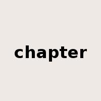 chapter是什么意思