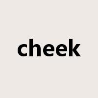 cheek是什么意思