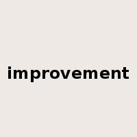 improvement是什么意思