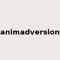 animadversion是什么意思