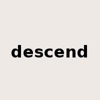 descend是什么意思