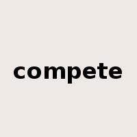 compete是什么意思