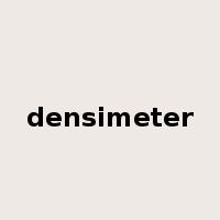 densimeter是什么意思