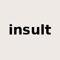 insult是什么意思