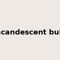 incandescent bulb是什么意思