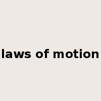 laws of motion是什么意思