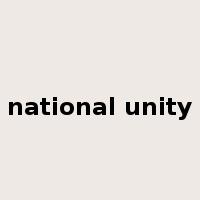 national unity是什么意思