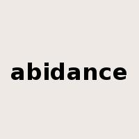 abidance是什么意思