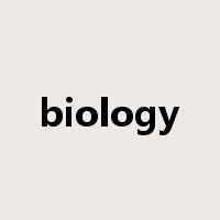 biology是什么意思