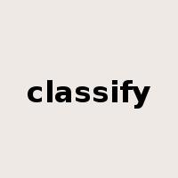 classify是什么意思