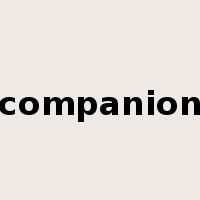 companion是什么意思