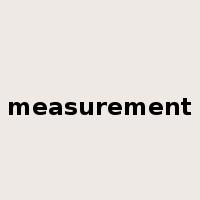 measurement是什么意思