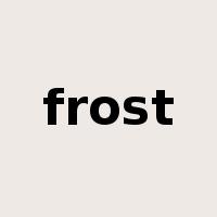 frost是什么意思