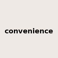 convenience是什么意思