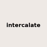 intercalate是什么意思