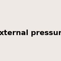 external pressure是什么意思