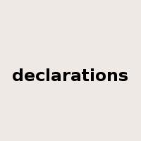 declarations是什么意思