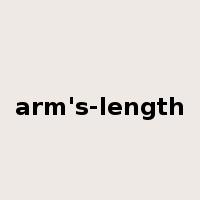 arm's-length是什么意思