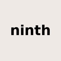 ninth是什么意思