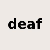 deaf是什么意思