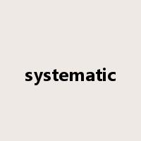 systematic是什么意思